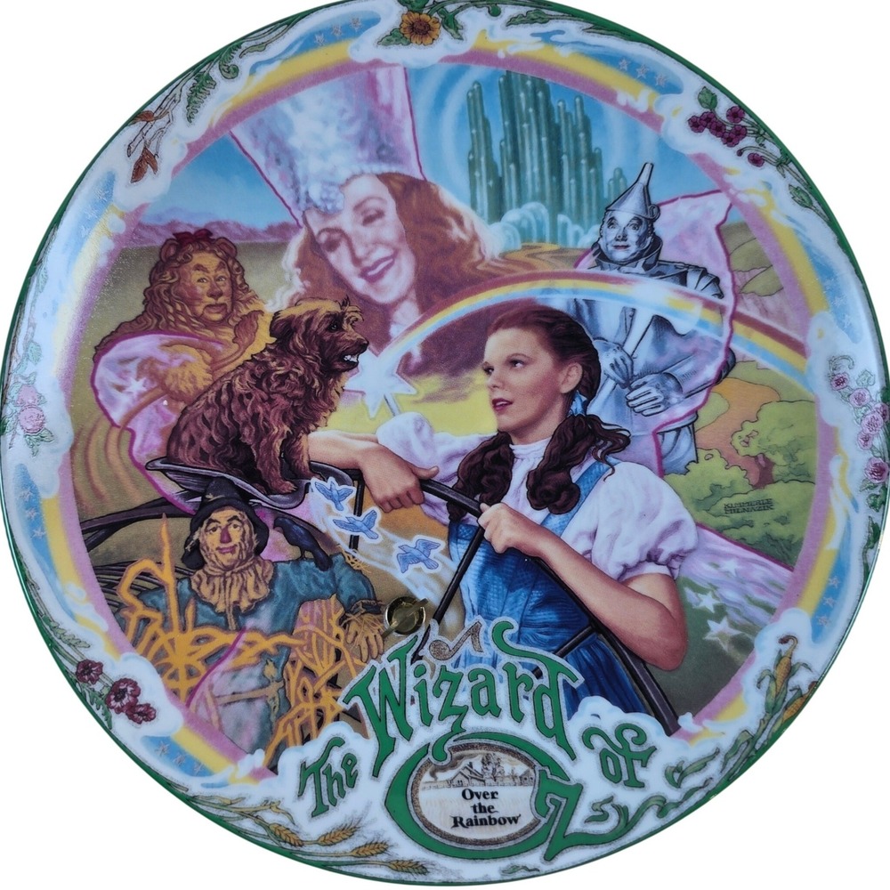 Over the Rainbow The Wizard of Oz MUSICAL 8" Collector Plate Knowles 1993